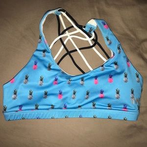 Crossfit pineapple sports bra